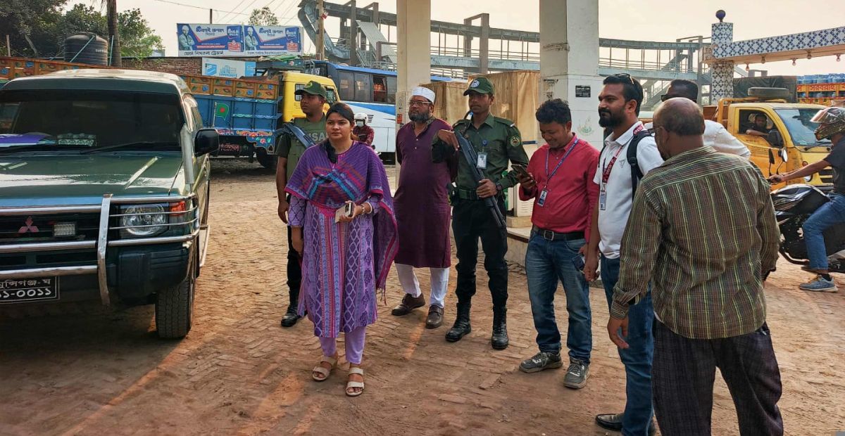 সিরাজদিখানে ইউএনও'র বিভিন্ন ফিলিং স্টেশন পরিদর্শন