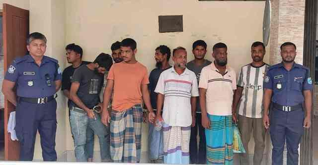 সিরাজদিখানে অভিযানে মাদক,চুরি ও পলাতক ৯ আসামী গ্রেফতার