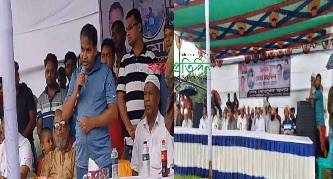 সাভার বিরুলিয়া জুলাই-আগস্ট বৈষম্য বিরোধী জনতার আন্দোলনে শহীদদের স্মরণে দোয়া মাহফিল
