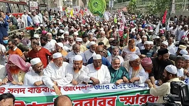 জামায়াতসহ ৮ সমমনা দলের পদযাত্রা: পুলিশের বাধা, স্বারকলিপি দিতে যমুনায় প্রতিনিধিদল