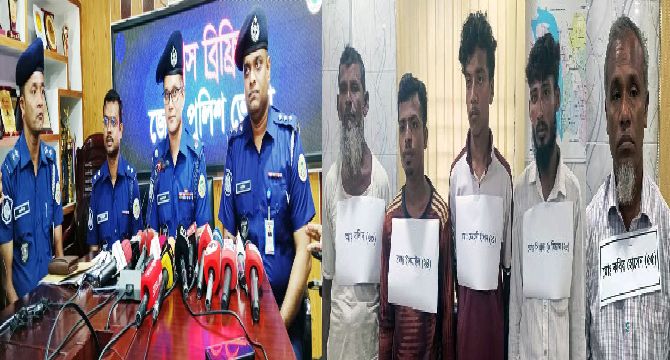 ভোলায় এক নারীকে হেনস্তার ঘটনায় গ্রেফতার-৫