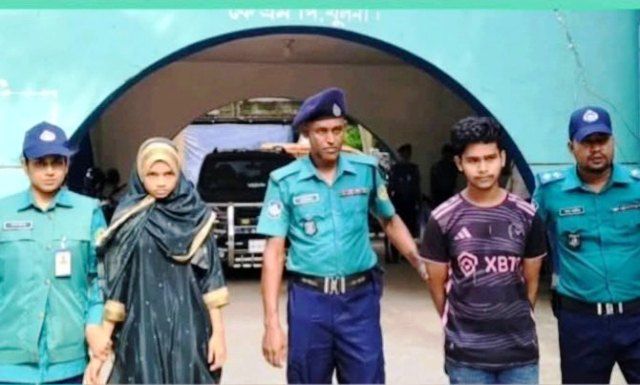 খুলনা নগরীতে চাঞ্চল্যকর লিটন হত্যাকান্ডে জড়িত ছেলে ও তার স্ত্রী কে গ্রেফতার করেছে পুলিশ
