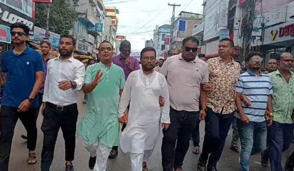 সৈয়দপুরে ছাত্রদলের বিক্ষোভ মিছিল ও প্রতিবাদ সমাবেশ