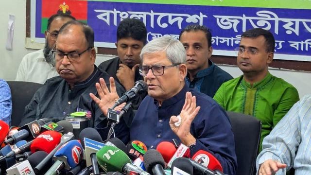 হাসিনার রায় ঘিরে নৈরাজ্য সৃষ্টির পাঁয়তারা চলছে: মির্জা ফখরুল